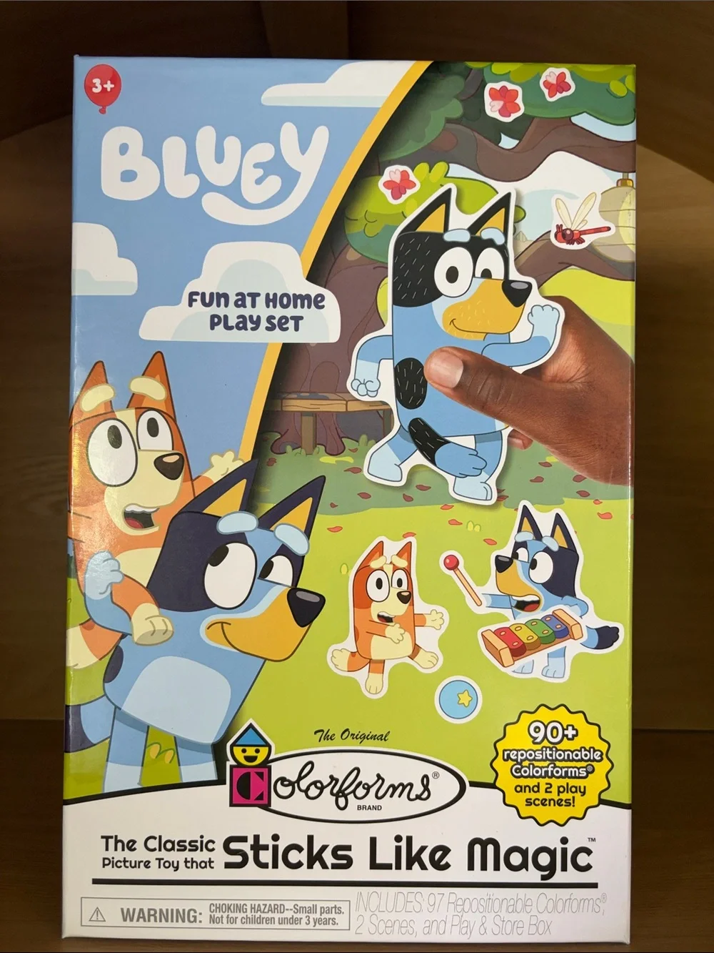 NIB• Colorforms Bluey Set - Repositionable Pieces Stick Like Magic - Picture 1 of 4